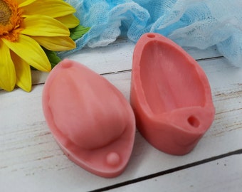 Moules à tulipes en silicone 2 x 1,2 pouces pour la pâte polymère et la décoration de gâteaux