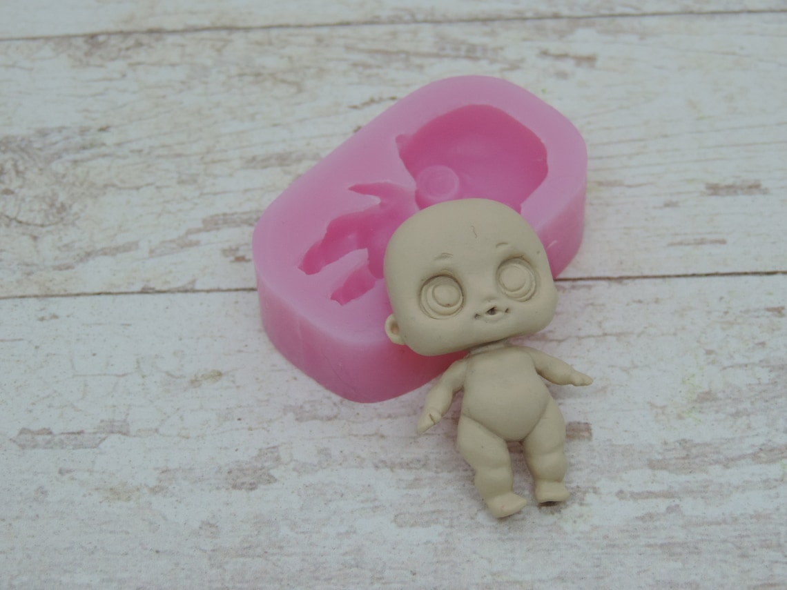 Silicone Mold of Doll Size 42х24 Cm Doll Mold for Clay Etsy