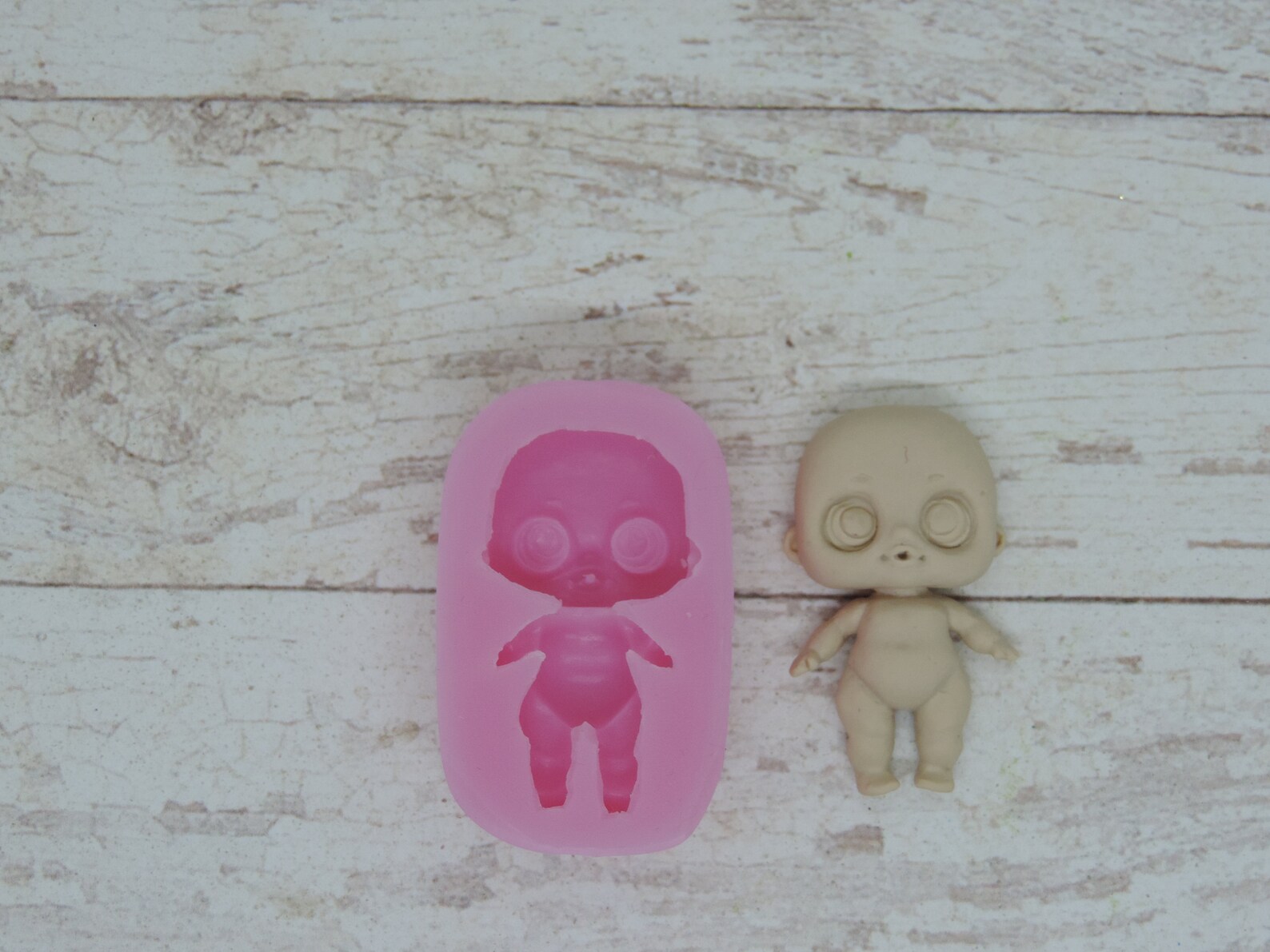 Silicone Mold of Doll Size 42х24 Cm Doll Mold for Clay Etsy