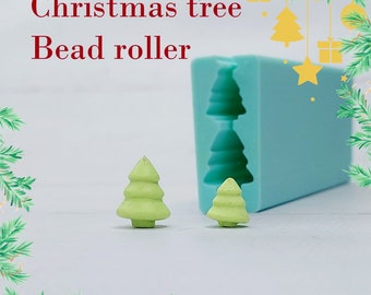 Christmas Tree Bead Roller, Bead Roller Polymer clay, Christmas Tree Clay Tools, Christmas Tree Polymer clay earrings, Earring making tools