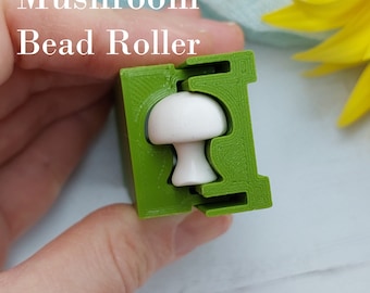 Mushroom Bead Roller #8, 5 size from 10 to 30 mm/ 0,4x1,2 inch for Polymer clay,Clay Tools, Mushroom clay Earring making tools