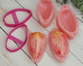 Realistic Tulip Clay Cutters and Silicone Molds for Polymer Clay & Cold Porcelain | DIY Flower Making  Handmade Crafts Set