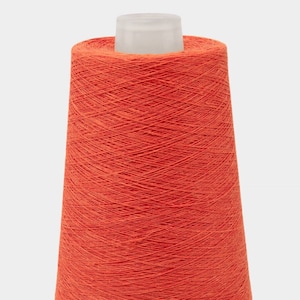 100% linen yarn, 500g ( 17.6oz ) cones | flame red color 10 | dyed flax thread | linen yarn knitting, crochet, weaving