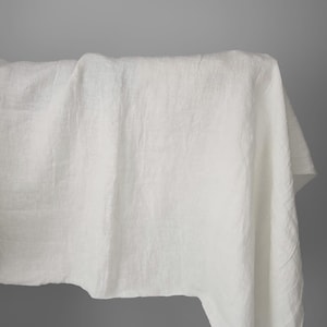 Wide off-white linen fabric | Washed wide linen fabric | Width 295 cm (116&quot;) ±5% | Weight ±160 g/m2 (4.72 oz/yd) | By Siulas Lithuania