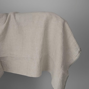 Wide natural grey linen fabric | Washed wide linen fabric | Width 295 cm (116&quot;) ±5% | Weight ±160 g/m2 (5.90 oz/yd) | By Siulas Lithuania