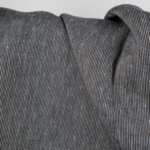 Heavy linen fabric in black and white stripes | Pure Linen Fabrics | Width 150cm | Weight 265g / m | made by Siulas, Lithuania