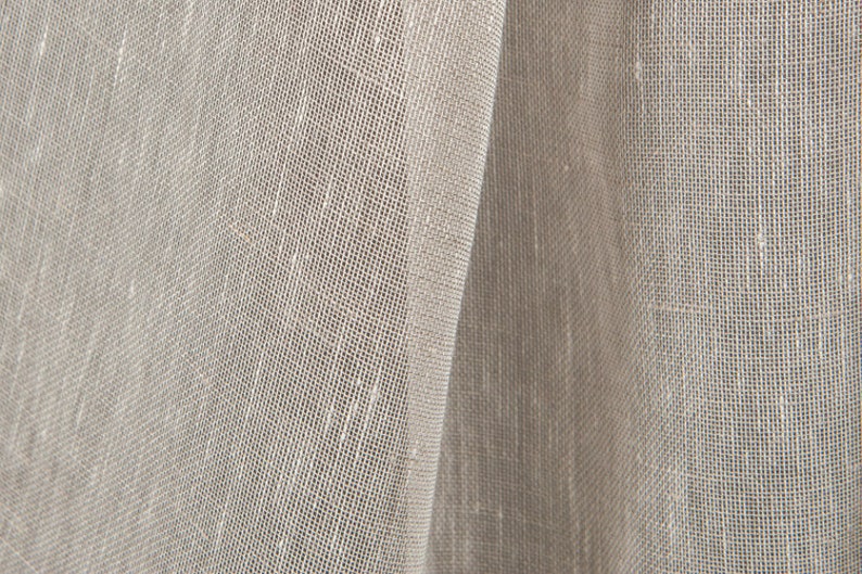Gauze 100 linen fabric natural flax color from undyed yarns Etsy