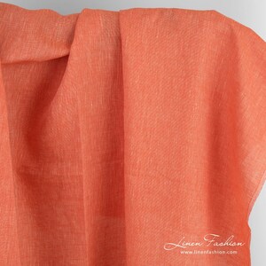 Linen fabric in red and yellow melange | Pure Linen Fabrics | Width 150cm | Weight 160g / m2 | made by Siulas, Lithuania