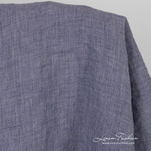 Violet linen fabric in melange | Washed Linen Fabric | Width 145cm(57&quot;) ± 5% | Weight ± 170g / m (5.01oz / yd) | Made by Siulas, Lithuania