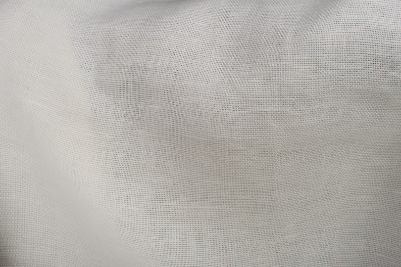heavy white linen |by Siulas Strong off-white linen fabric panama weave| Width 150cm 7.82oz yd Weight 265g m