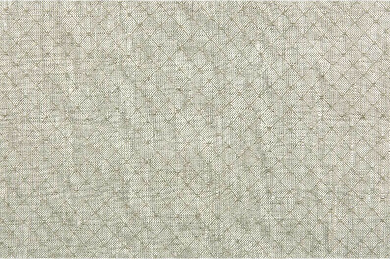 Patterned Linen Fabric in Oatmeal Shade Delicate Diamond - Etsy
