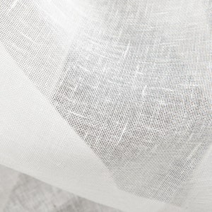 Transparent 100% linen fabric in off-white | gauze linen| loose weave | Width 150cm (59″) | Weight 110gsm | by the yard or meter