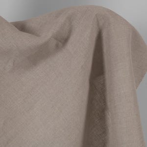 Natural 100 % linen fabric | not dyed flax, solid  | width 150cm | weight 160gsm (4.72oz / yd) | by the yard or meter |