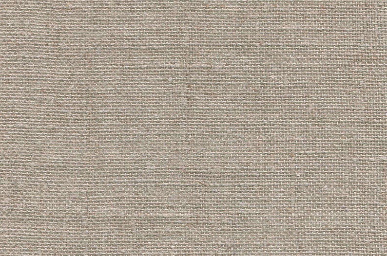 Pure 100 Linen Fabric in Grey From Undyed Flax Yarns Medium Etsy