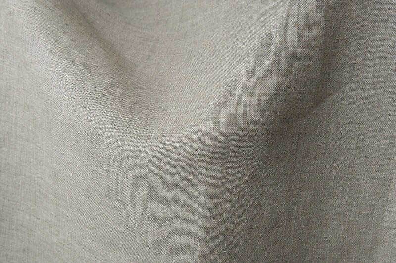 Heavy Weight Linen Fabric Natural Grey Color From Undyed | Etsy