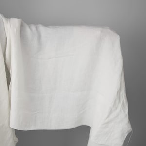 Wide linen fabric in off-white | Washed wide linen fabric | Width 285 cm (112&quot;) ±5% | Weight ±200 g/m2 (5.90 oz/yd) | By Siulas Lithuania
