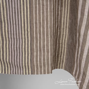 Multicolored linen fabric | Washed Linen Fabric | Width 145cm(57&quot;) ± 5% | Weight ± 140g / m (4.13oz / yd) | Made by Siulas, Lithuania