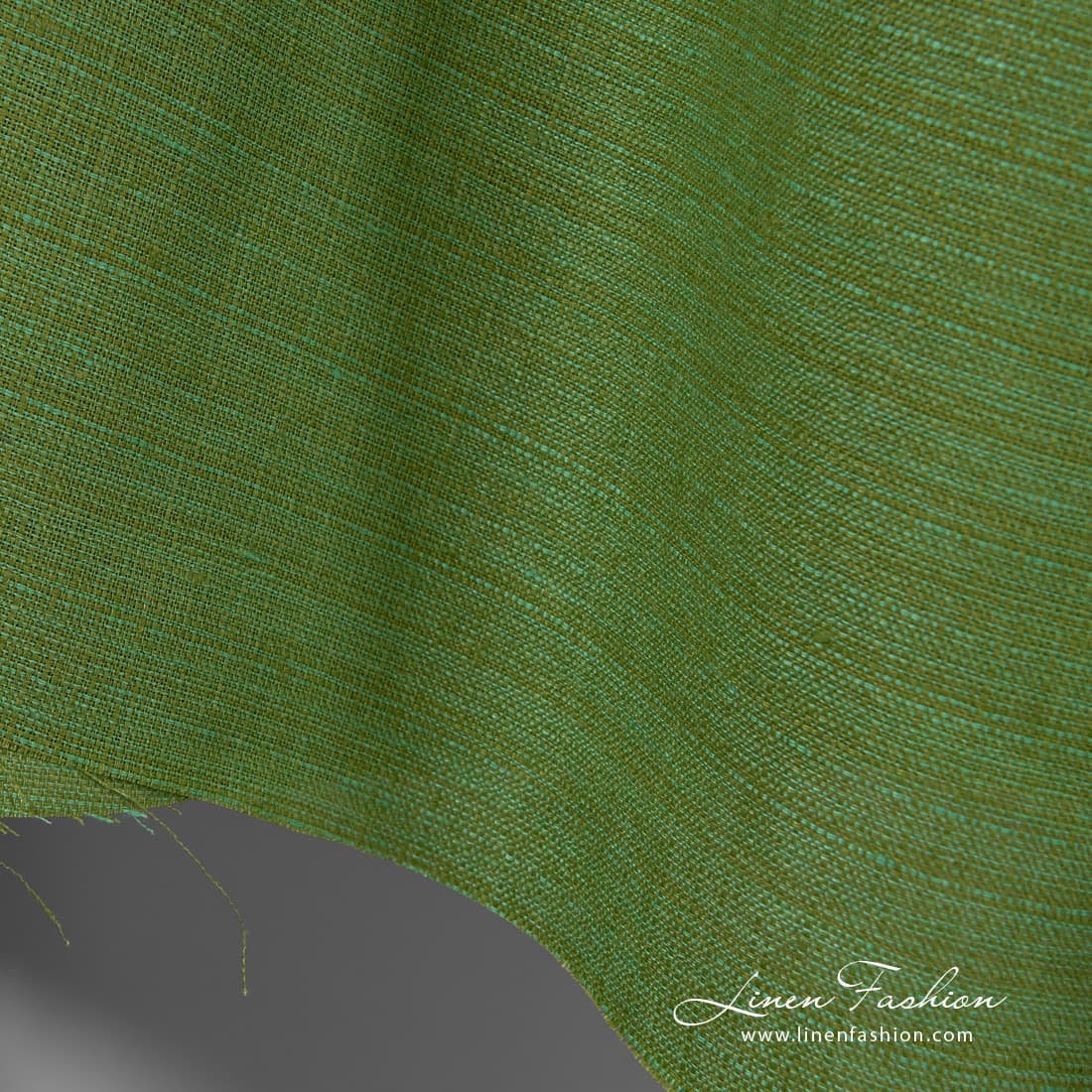 Melange Green Linen Fabric Pure Linen Fabric Width 150cm Etsy UK