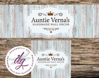 Rustic Etsy Banner + Avatar | Wood Boutique Banner | 2 Piece Set | Store Graphics Custom Listing Etsy Shop Banner