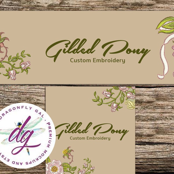 Etsy Banner + Avatar | Embroidery Luxury Store Banner /Toiletries banner | 2 Piece Set | Store Graphics Custom Sewing Etsy Shop Banner
