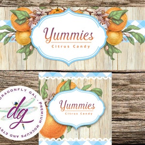 Etsy Banner + Avatar / Florida Oranges Banner / Set di 2 pezzi / Grafica del negozio, Banner del negozio Etsy, Icona del negozio, Banner etsy fai-da-te