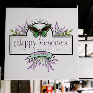 Butterfly Logo, Farm Logo, Butterfly, Butterfly Marketing Graphics, Butterfly Graphic Design, Butterfly Branding, Modern Logo