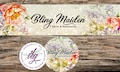 Etsy Banner + Avatar | Floral Bling  Banner | 2 Piece Set | Store Graphics, Custom Listing,Etsy Shop Banner, Shop Icon, DIY etsy Banner product logo