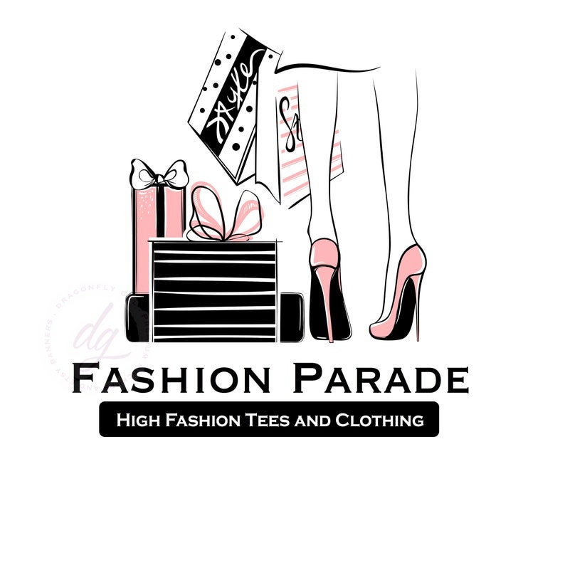 Illustrated Fashion Logo Modern Fashion Logo Etsy Shop Etsy Illustrated Fashion Logo Modern Fashion Logo Etsy Shop Etsy