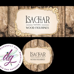 Rustic Farmhouse Etsy Banner + Avatar | Wood Boutique Banner | 2 Piece Set | Store Graphics Custom Listing Etsy Shop Banner