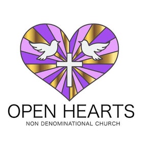 Church Heart Logo Purple, Christian Marketing, Church Marketing Graphics, Christian Graphic Design, Church Branding, Gospel Logo