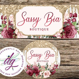 Etsy Banner + Avatar | Farmhouse Wood Floral Style Banner | 2 Piece Set | Store Graphics, Etsy Shop Banner, Etsy Banner, DIY etsy Banner