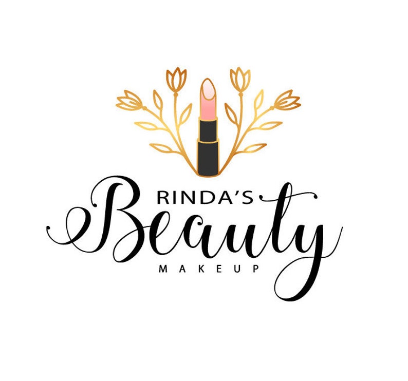 DIY Logo Boutique Logo Etsy Shop Beauty Brand Logo Modern Abstract Logo Abstract Gold Leaf Botanical Logo Etsy Shop Store Icon