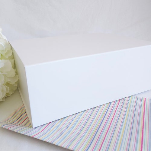 White Gift Box White Magnetic Gift Box Various Sizes - Etsy