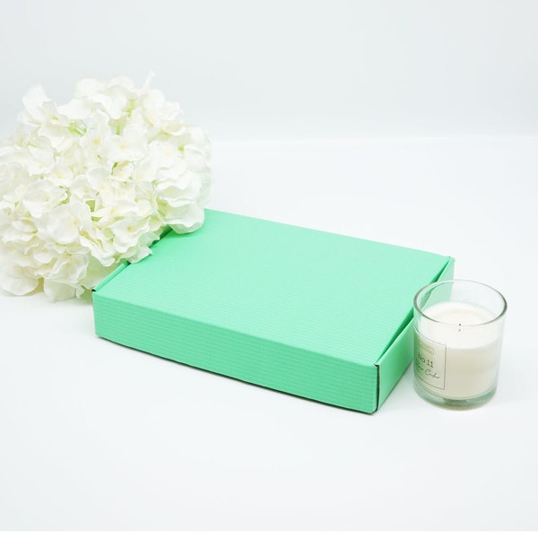 Cajas de envío verdes - Cajas de correo verdes - Cajas de regalo postales - Caja de suscripción - Pequeña Mediana Grande