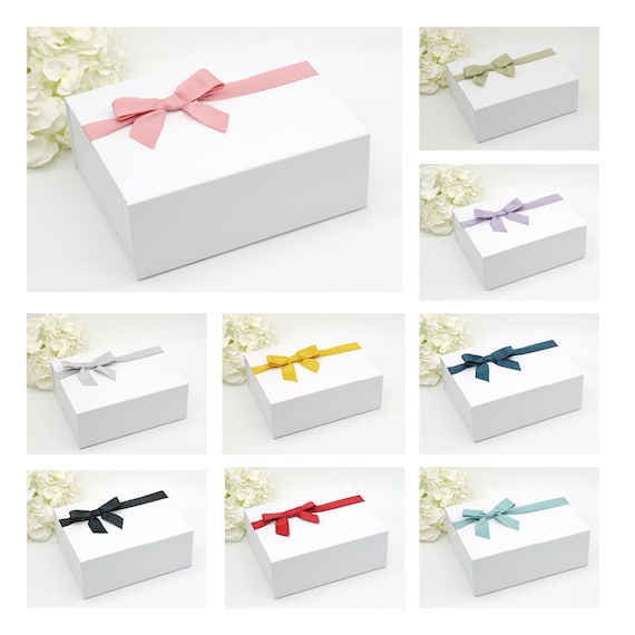 10 Stück Elegante Geschenkboxen Mit Deckel, 26,7x19,8x7,9 Cm, Schwarz Mit Goldrand – Perfekt Für Brautjungfern-Geschenke, Hochzeit & Geburtstag