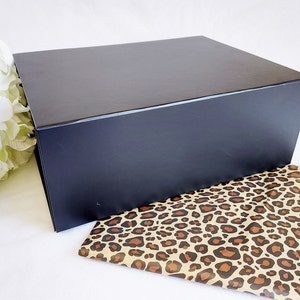 Black Gift Box with Magnetic Fastening 4 sizes - Large Medium Small - Suitable for Wedding and Bridesmaid gift boxes