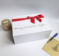 Christmas Magnetic Gift Boxes - Personalised Christmas Eve Gift Box with Ribbon Bow - Christmas Eve Box - Advent Kids Box