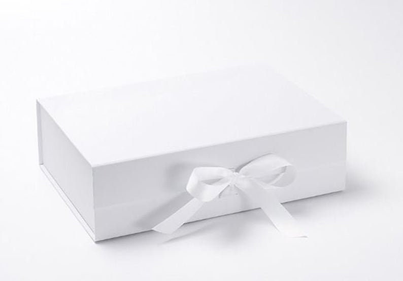 BLK&WH 6 Gift Boxes 9x6.5x3.8 Inches, White ... - UK - View #9