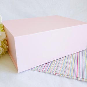 Pink Gift Box - Pink Magnetic gift box - Various sizes - Large Medium  Pink Gift Box - Wedding gift box - Blush Bridesmaid gift box