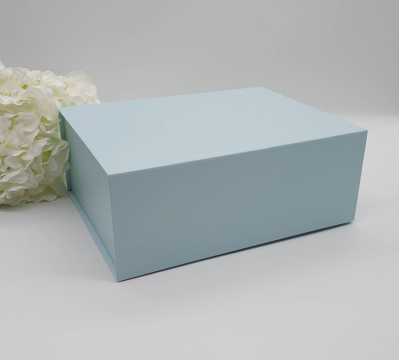 Pale Blue Gift Box Light Blue Gift Box Various Etsy