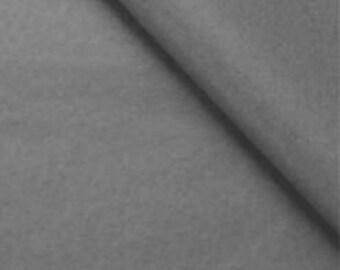 May include: A solid grey piece of fabric. The fabric is smooth and has a slight sheen.