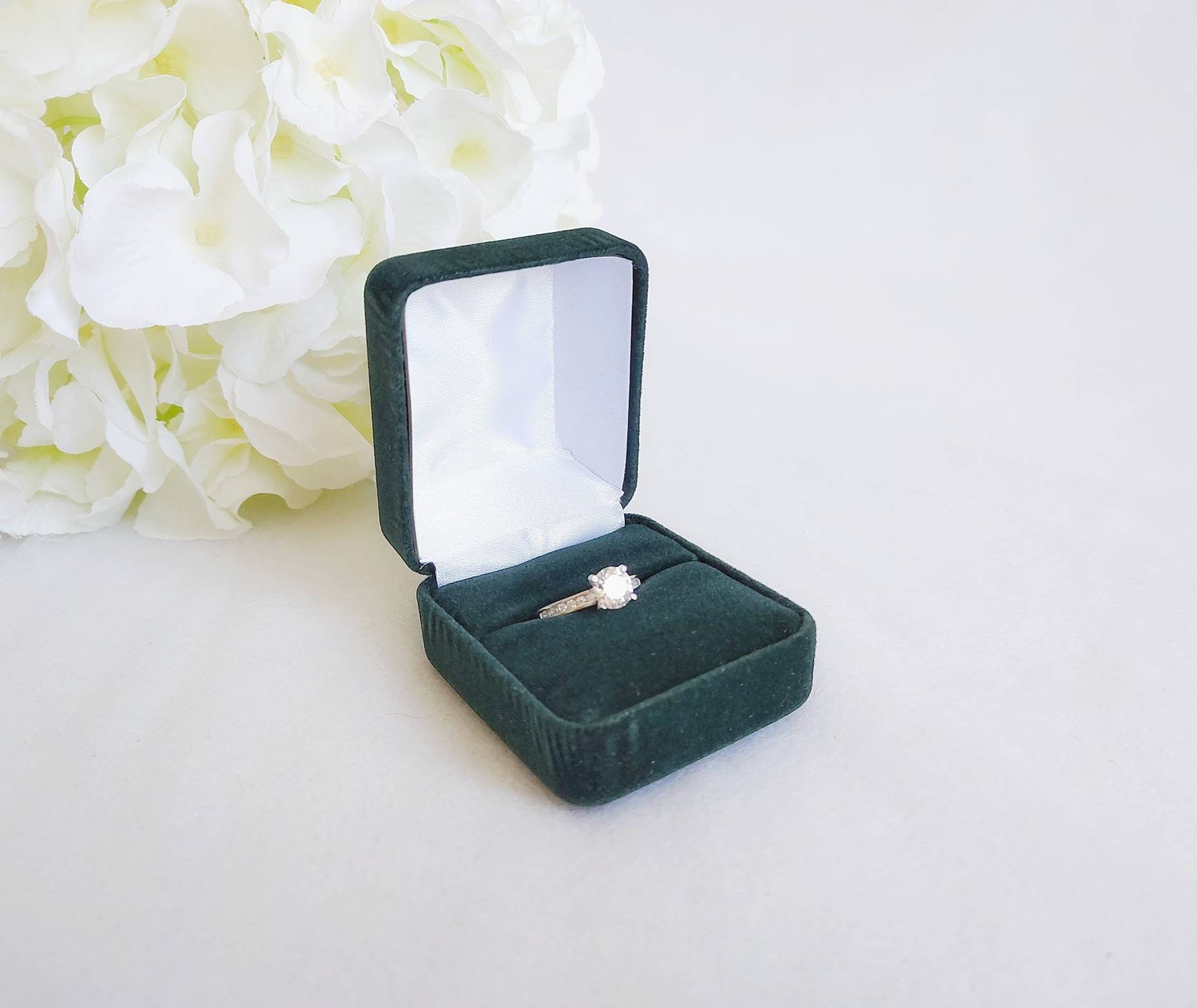 イギリスアンティーク リングケース リングボックス グリーン