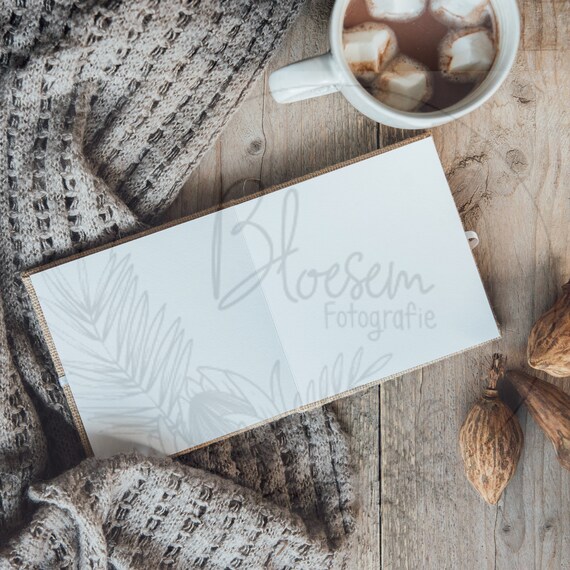 Winter Flatlay Background  Social Media Backdrop  Styled