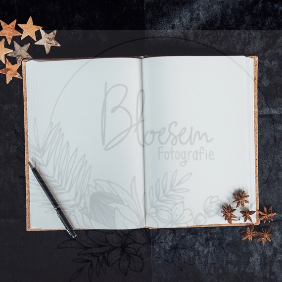 Black Velvet Winter Flatlay Background Styled Mockup
