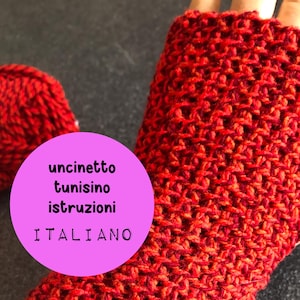 Scaldapolsi Tunisian Crochet PDF – Tutorial uncinetto tunisino punto tunisi con Foto Passo-Passo Video YouTube Istruzioni Facili in Italiano