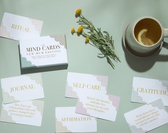 Mind Cards: New Mum Edition | Daily wellbeing cards for new mothers | Mother's Day gift | mindfulness present for mom | Christmas stocking