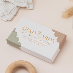 Carte della mente: edizione neomamma - 45 carte per la cura di sé e la consapevolezza / Regalo post-partum / Supporto per la salute mentale delle mamme / Regalo neomamma