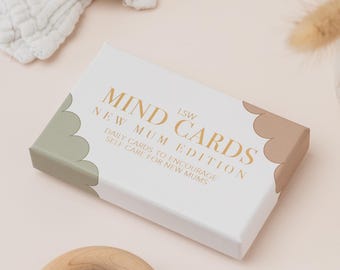 Mind Cards: New Mum Edition – 45 Self-Care & Mindfulness Cards | Postpartum Gift | Mental Health Support for Moms | New Mum Gift
