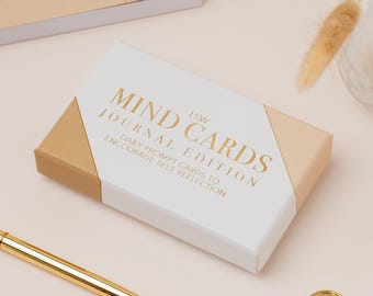 Mind Cards: Journal Edition – 45 Daily Prompts for Journaling & Self-Discovery | Personal Growth Gift | Mindfulness Deck
