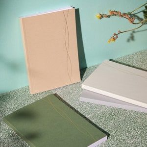 Notebook Bundle – 4 x A5 Lined Notebooks | 192 Page Journals | Gold Foil Covers | Writing Notebook Set | Stationery Gift | Made in UK